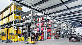 pallet racking system for building material