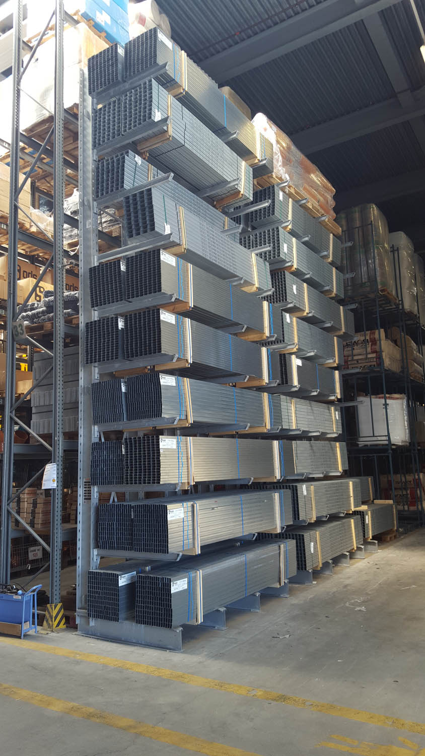 cantilever racking for the metal trade