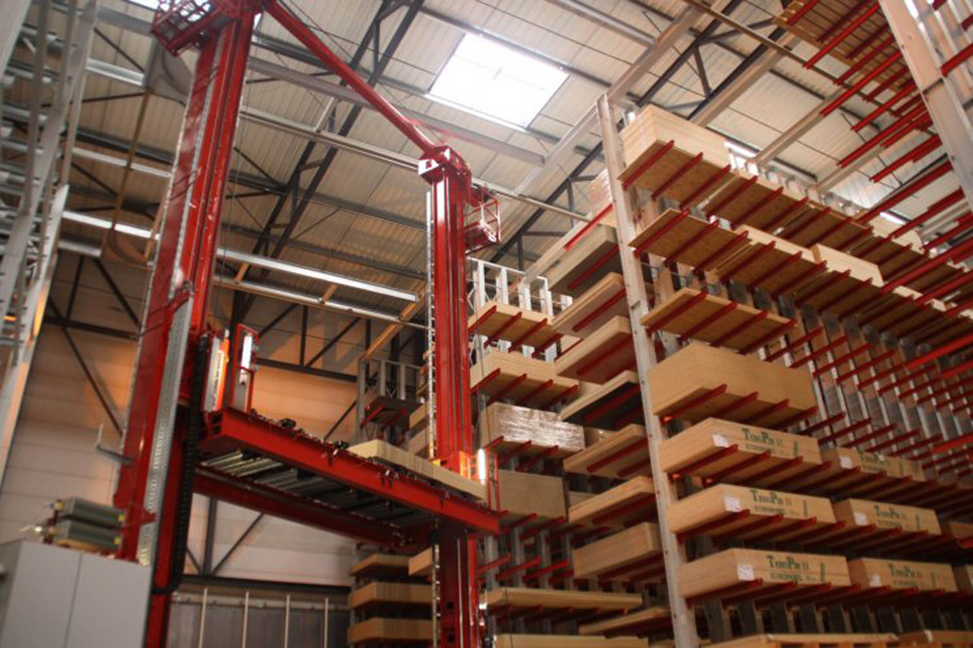 cantilever racking, automatic warehouse, stacker crane
