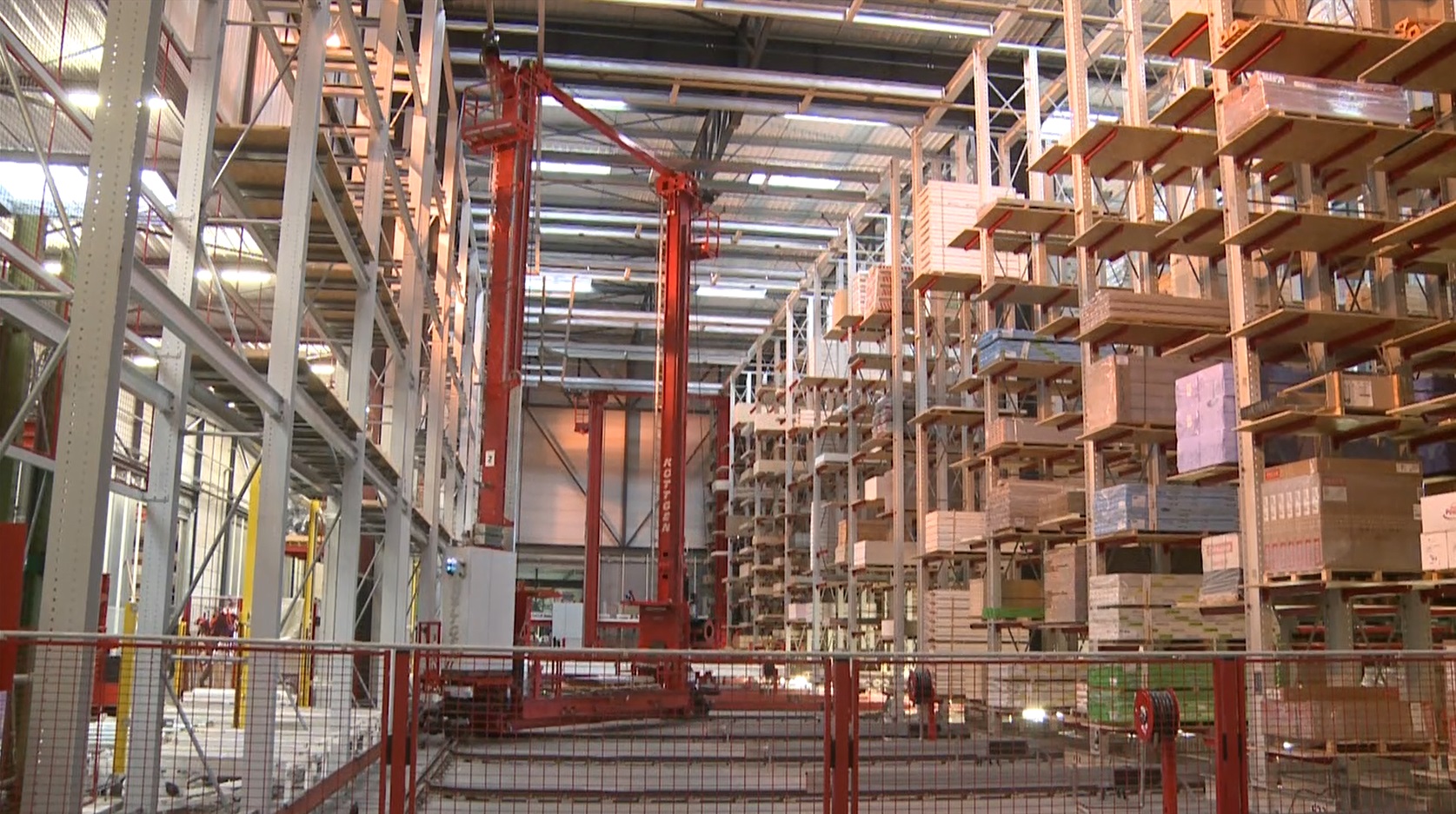 cantilever racking, automated warehouse, stacker crane