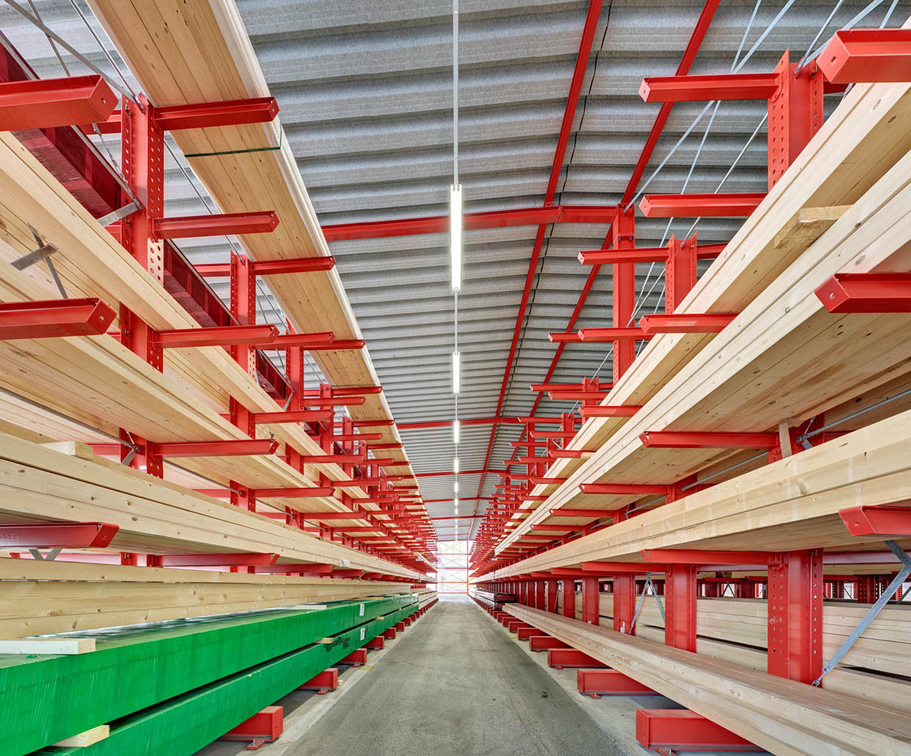 cantilever racking for timber storage